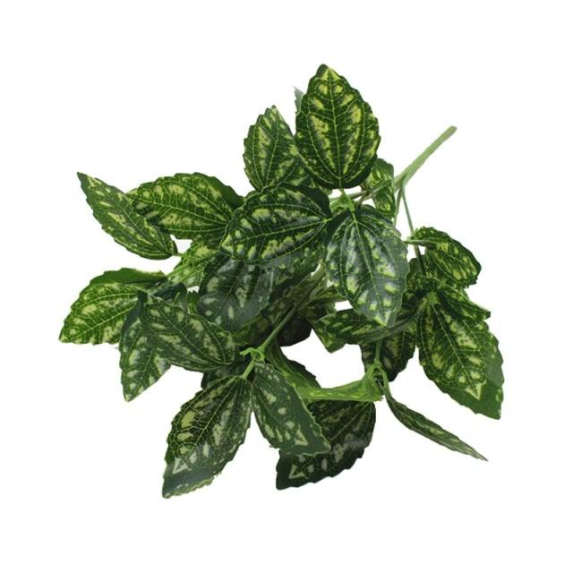 New Artificial Shrubs Boston Fern Grass Fake Green Bushes Indoor Outdoor UV Resistant Indoor Outside For Home Garden Porch Window Décor