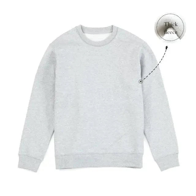 New Autumn  Winter Sweatshirt Men Casual Minimalist Sweatshirt O-Neck For Men Solid Color Ladies Long Sleeve Casual Pullover Clothes Sweatshirt