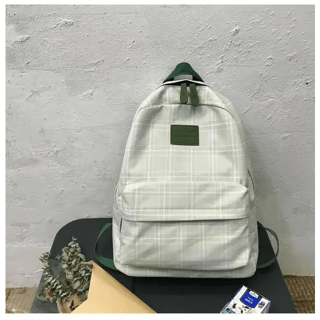 New Casual School Bag For Women And Girls Stylish Backpack Striped Book Packbags for Teenage