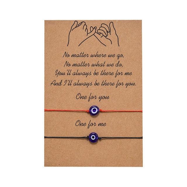 New Charm Bracelet For Friendship Couples 2pcs/set Volcanic Stone Bracelet Bead Bangles Natural Stone Bracelets Set Friendship Hand Woven Braided Stretch String Adjustable For Couples