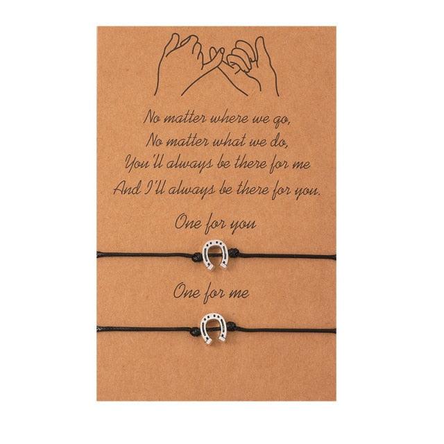 New Charm Bracelet For Friendship Couples 2pcs/set Volcanic Stone Bracelet Bead Bangles Natural Stone Bracelets Set Friendship Hand Woven Braided Stretch String Adjustable For Couples
