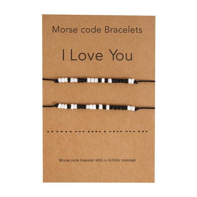 New Charm Bracelet For Friendship Couples 2pcs/set Volcanic Stone Bracelet Bead Bangles Natural Stone Bracelets Set Friendship Hand Woven Braided Stretch String Adjustable For Couples