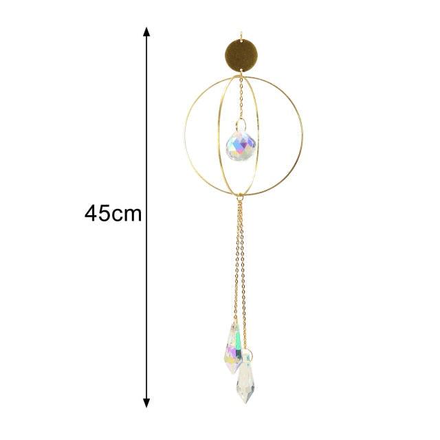 New Crystal Guardian Angel Wing  Sun-catcher Car Charm For Rear View Mirror Clear Window Rainbow Maker Collection With Crystal Wind Chimes For Home Garden Hanging Decoration Photography Prop