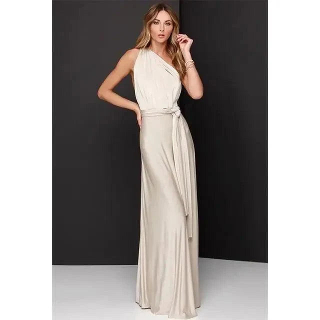 New Fashion Boho Women Multiway Wrap Convertible Maxi Club Red Dress Bandage Long Dress Party Dresses For Women
