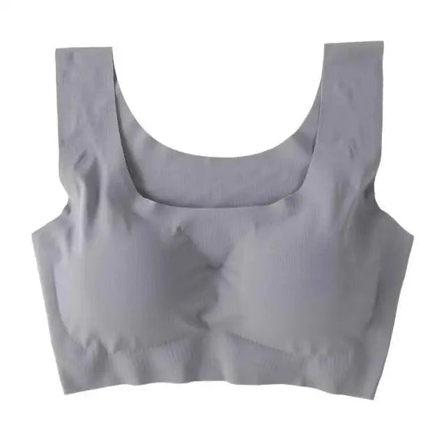 New Incredible Seamless Sports Bra Women's Padded Push Up Sports Yoga Top Shockproof Plus Size Gym Workout Bra U Back Sports Vest