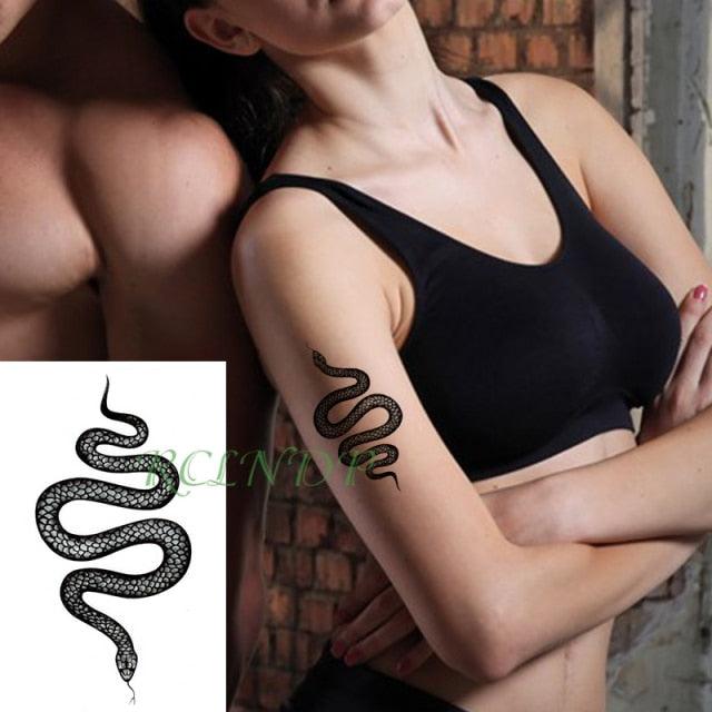 New Waterproof Temporary Sticker Tattoo Flame Heart Star Element Body Art Cute Small Tattoos For Kids Womens