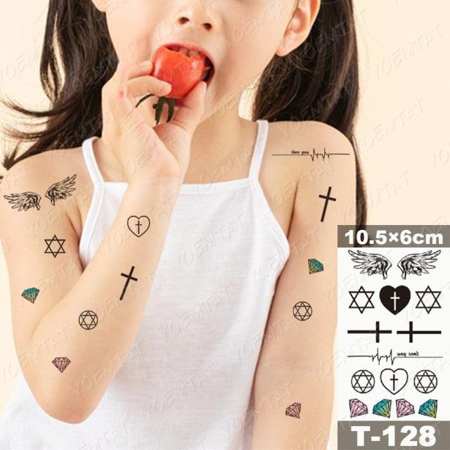 New Waterproof Temporary Tattoo Sticker Deer Animal Flash Tatoo Black Line Body Art Small Decorative Design For Womens Boys