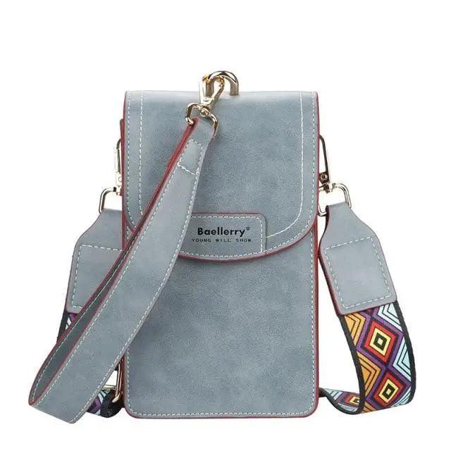 New Women Fashionable Multifunction Shoulder PU Leather Large Capacity Phone Crossbody Purse - Designer Female Purse