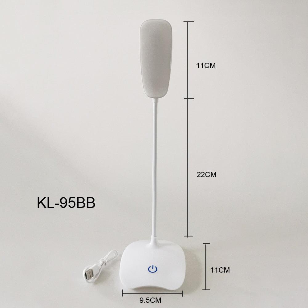 Office Desk LED Table Lamp USB Rechargeable Battery Bright Lamp Eye Care Mini Flex Room Desk Children's Lamp Bedroom Nightstand Decorative Table Lamp Cute Study Lamps for Bedroom Décor