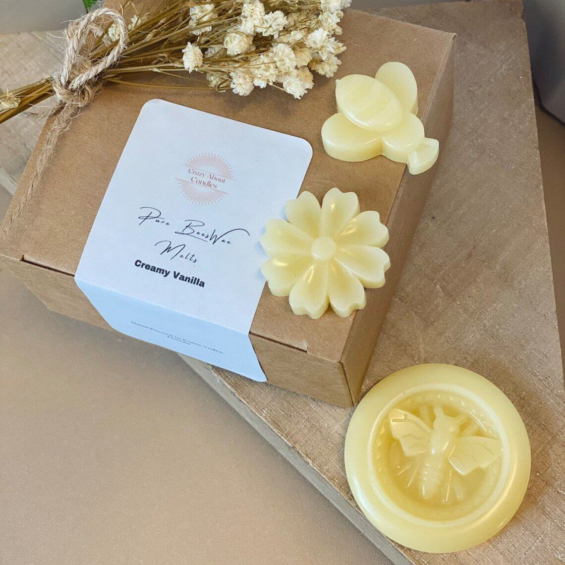 Beeswax Melts Set of 6 — Hand-Poured, Eco-Friendly Natural Aroma