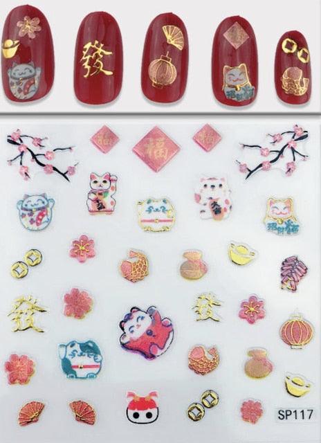 Plant Laser Abstract Lady Face Nail Decals Sliders Paper Art Decor Gel Polish Sticker Manicure Foils 3D Rhinestone Sticker Fun Nail Art Stickers Decal 3D Self-Adhesive Abstract Face Curve Graffiti Nail Design for Acrylic Nail Supplies