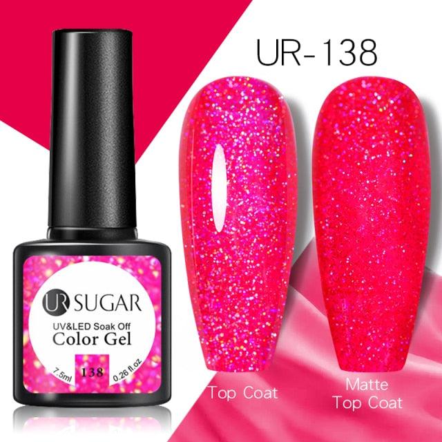 Popular 2022 Modern New Elegant Silver Purple Nail Gel Polish 7.5ml UV Manicuring Elegant Glossy Colororful Stylish Nail Design For Women