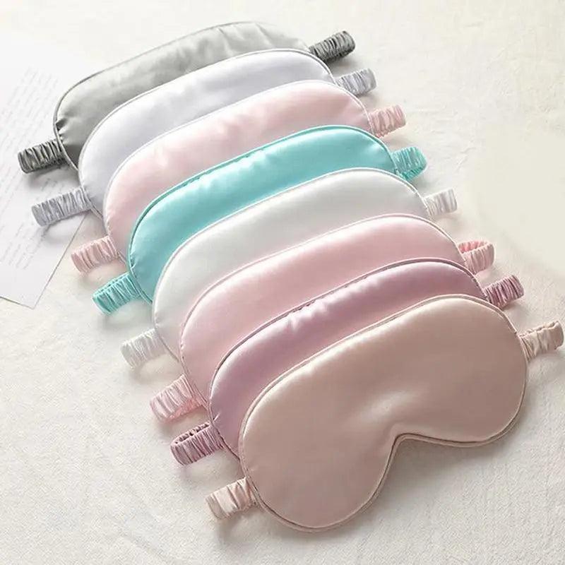 Portable Sleeping Eye Mask Cover Eye Patch Smooth Blindfold Rest Relax Eye Cover Soft And Comfortable Night Blindfold For Women