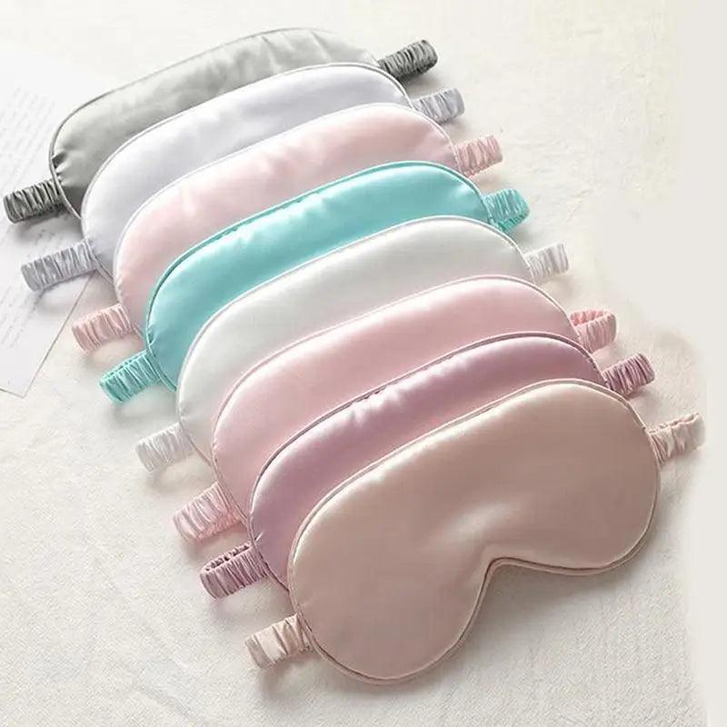 Portable Sleeping Eye Mask Cover Eye Patch Smooth Blindfold Rest Relax Eye Cover Soft And Comfortable Night Blindfold For Women