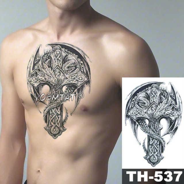 Realistic Temporary Lion Wolf Sticker Tattoo Waterproof  Elegant Body Arm Warrior Tattoo For Mens