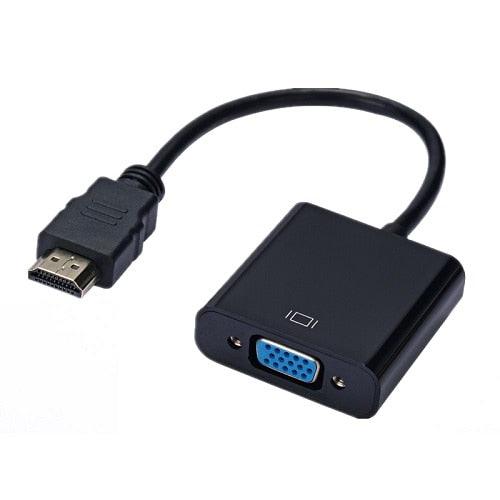 HD 1080P HDMI Compatible To VGA Adapter Converter Cable Gold-Plated HDMI to VGA Adapter For Laptop TV To Projector Display HDTV
