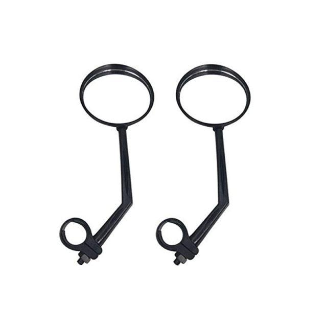 Bike Rear Mirrors Degree Rotation Bicycle Rearview Mirrors Suitable For Mountain Road Bike Safe Rear View Mirror Adjustable Rotatable HD Wide Angle Cycling Biking Clear Acrylic Convex Mirror