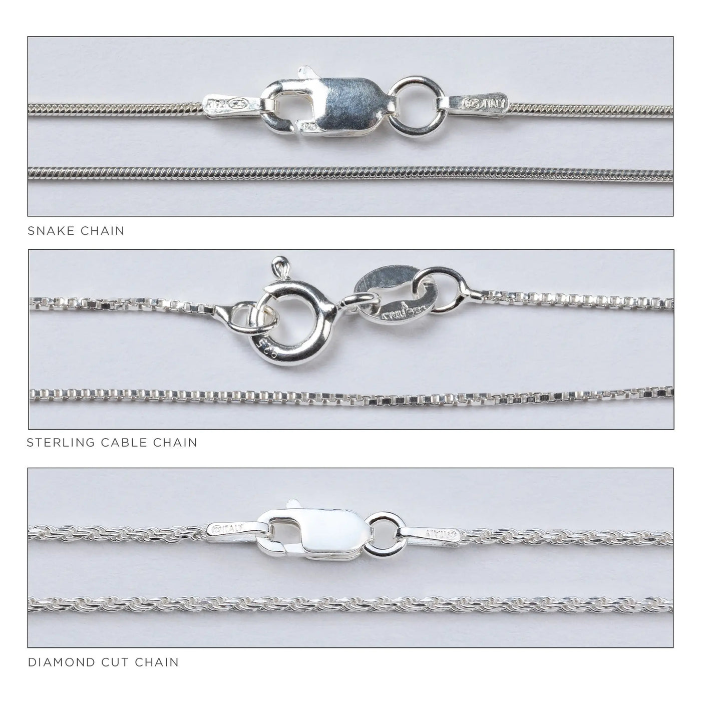 Purple paw and pearl sterling necklace featuring silver snake chain sterling cable chain and diamond cut chain links