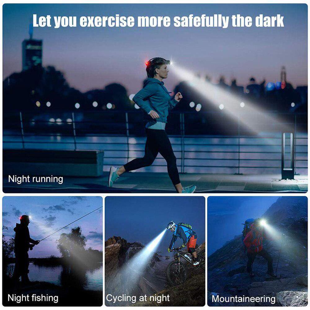 Rechargeable LED  Headlamps Ultra-bright High lumens Zoomable Waterproof LED Headlight Head Torch Flashlight Head Lamp For Fishing  Hands-Free Headlight
