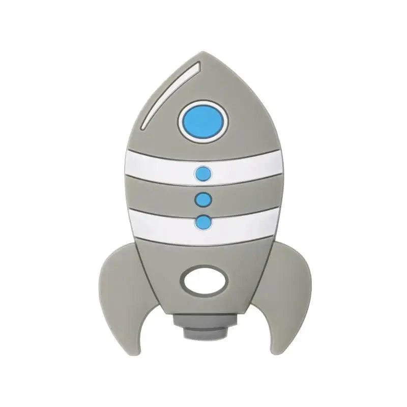Rocket Silicone Baby Teether Rodent Baby Teething Toys Chewable Animal Shape Baby Products Nursing Gift