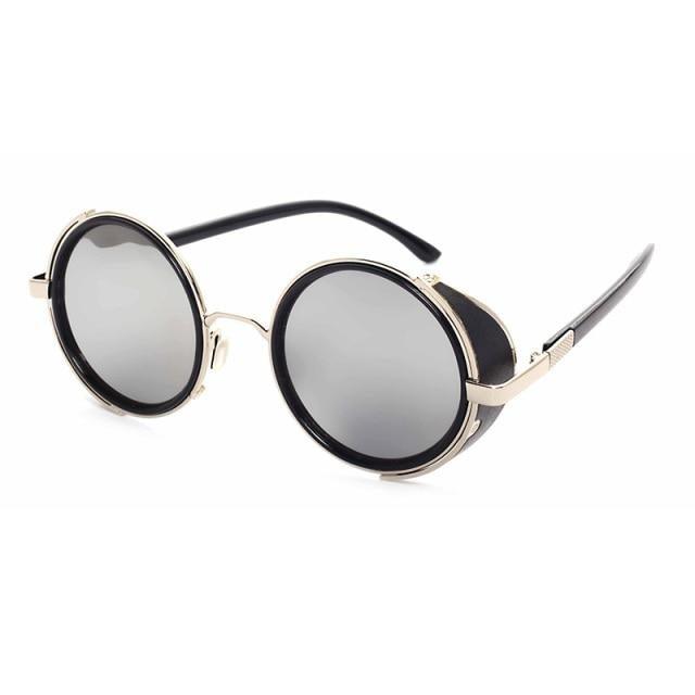Round Vintage Sunglasses Retro Eyewear Style Sunglasses For Women New Retro Shape Coating Sunglasses For Men New Round Shape  Sunglasses & Classic Design Sunglasses