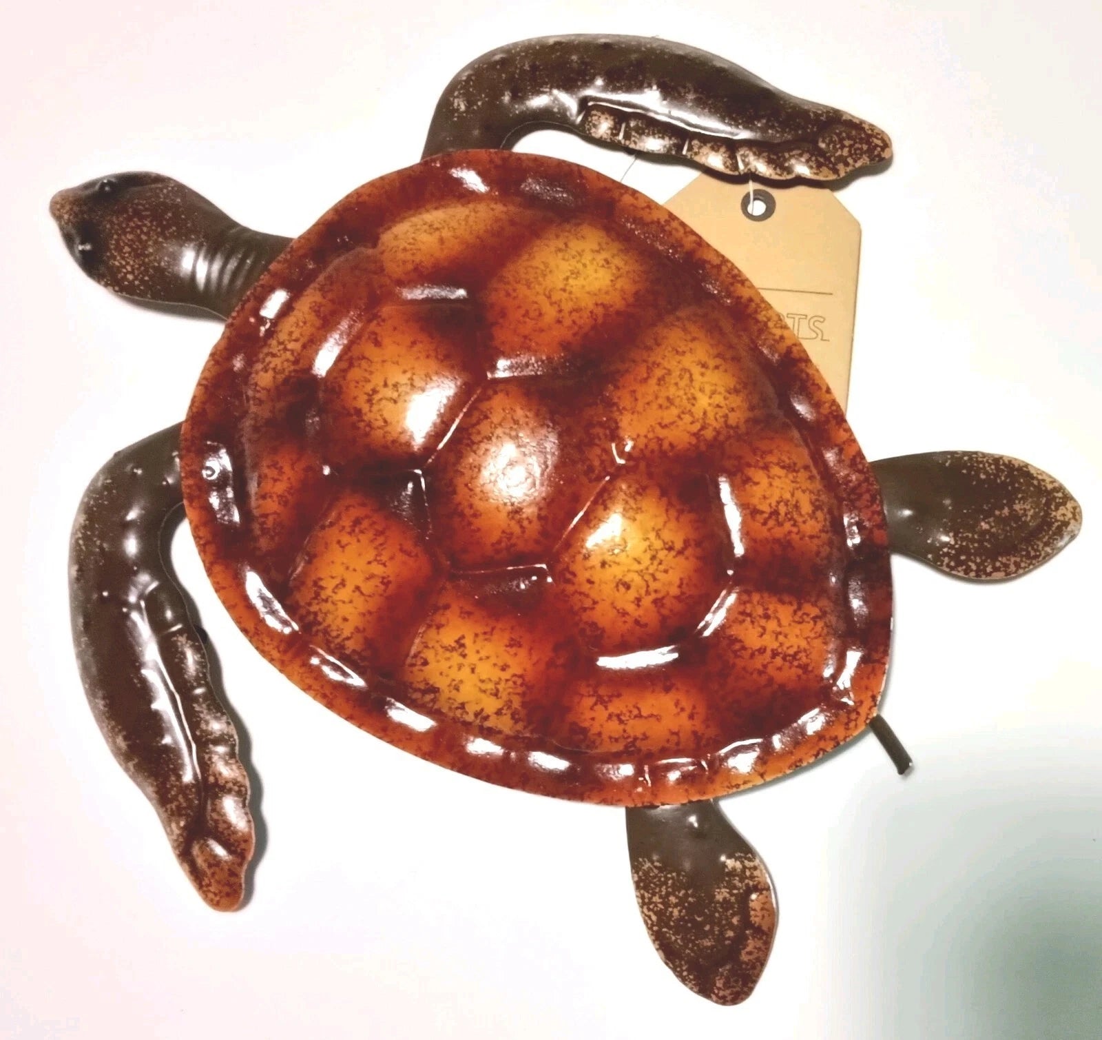 Handcrafted Metal Sea Turtle Wall Art Decor