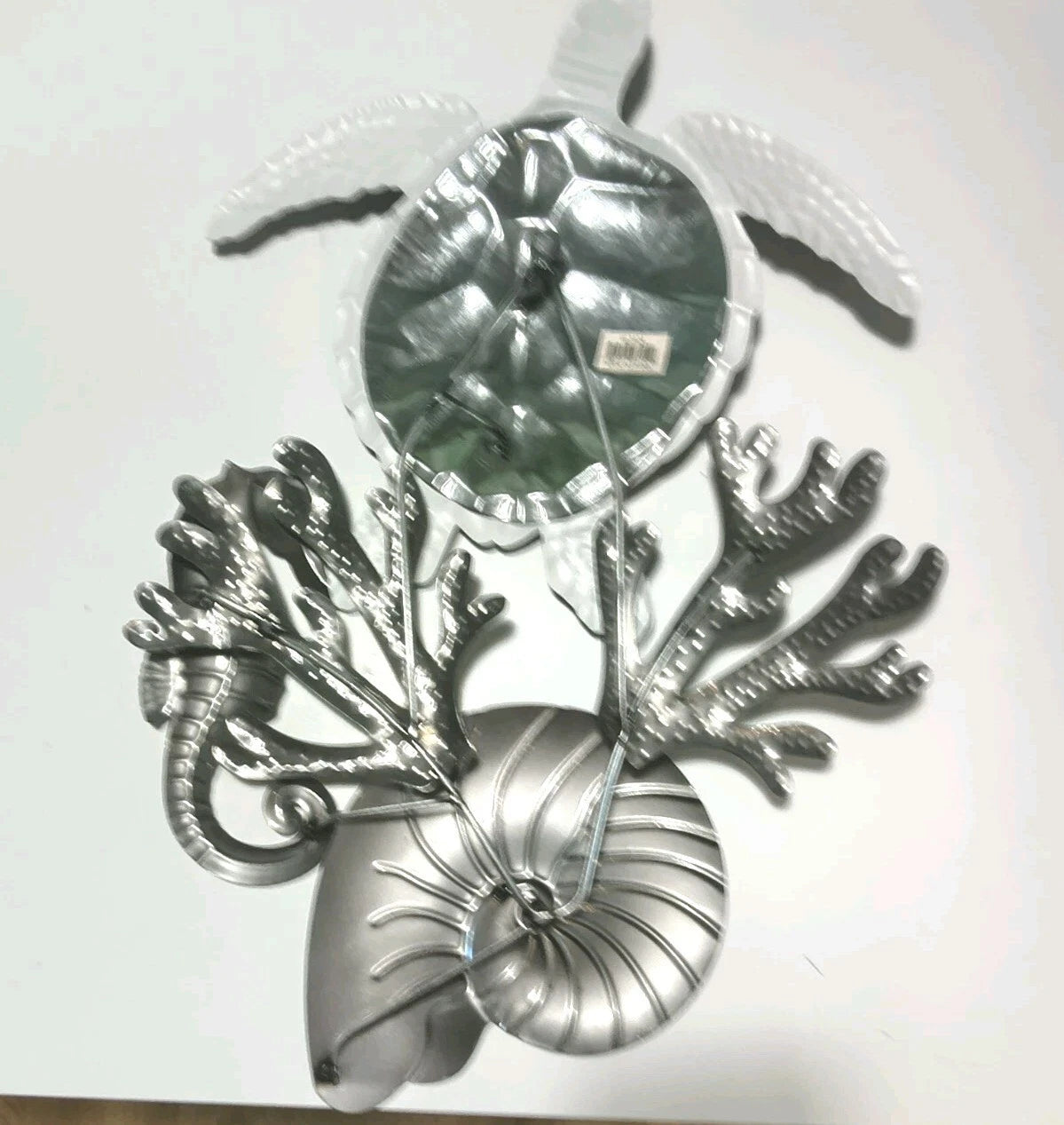 Unique Finds Market LLC Coastal Metal Wall Art with Sea Turtle, Seahorse, and Na