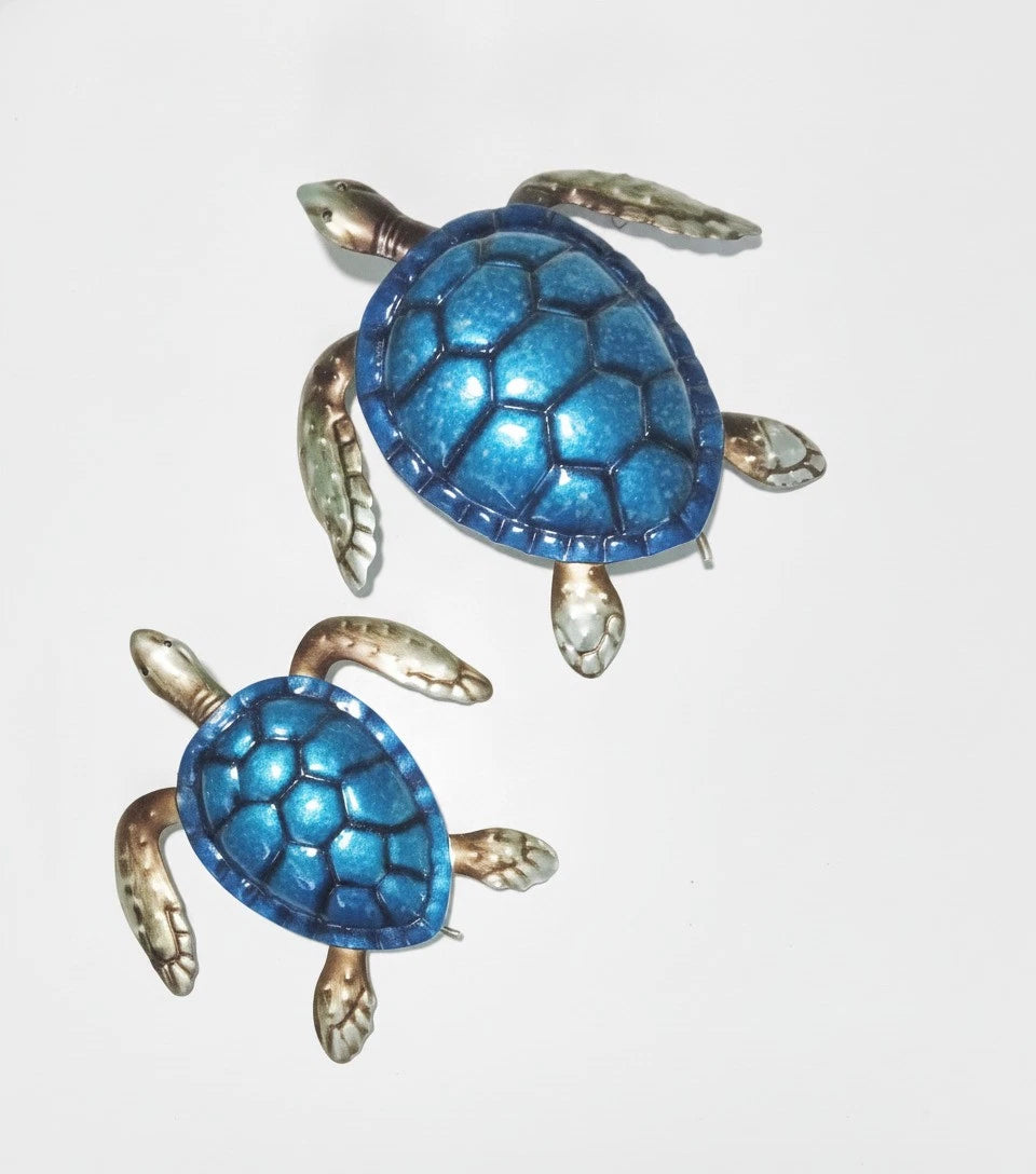 2 Metal Blue Sea Turtles. Visit Our Store ufmllc.online