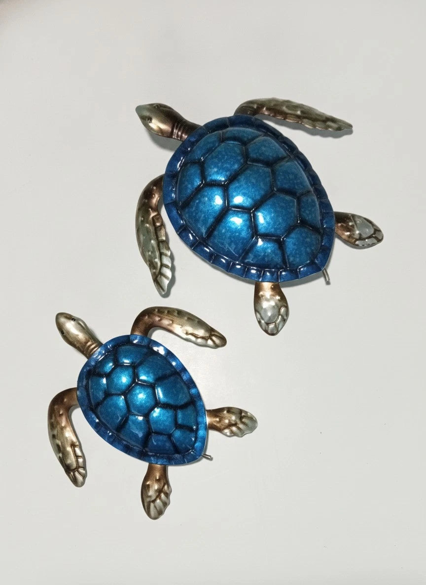 2 Metal Blue Sea Turtles. Visit Our Store ufmllc.online
