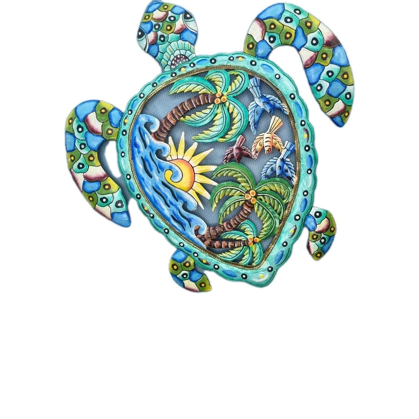 23 inch Turtle Metal Drum Handmade Art. Visit Our Store ufmllc.online