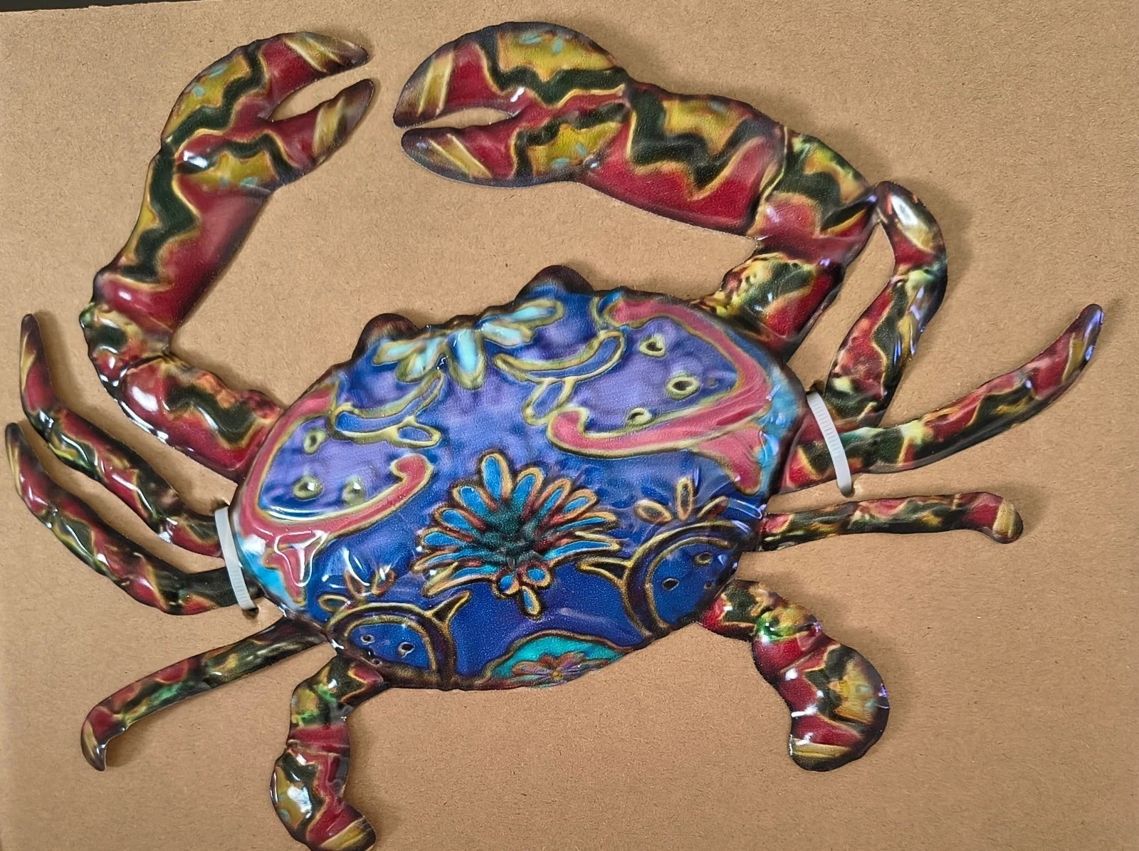 12 inch  Metal Multiple Colors Crab. Visit Our Store ufmllc.online