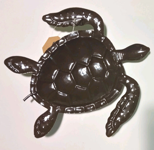 Decorative Metal Sea Turtle Wall Art - Coastal Home Decor