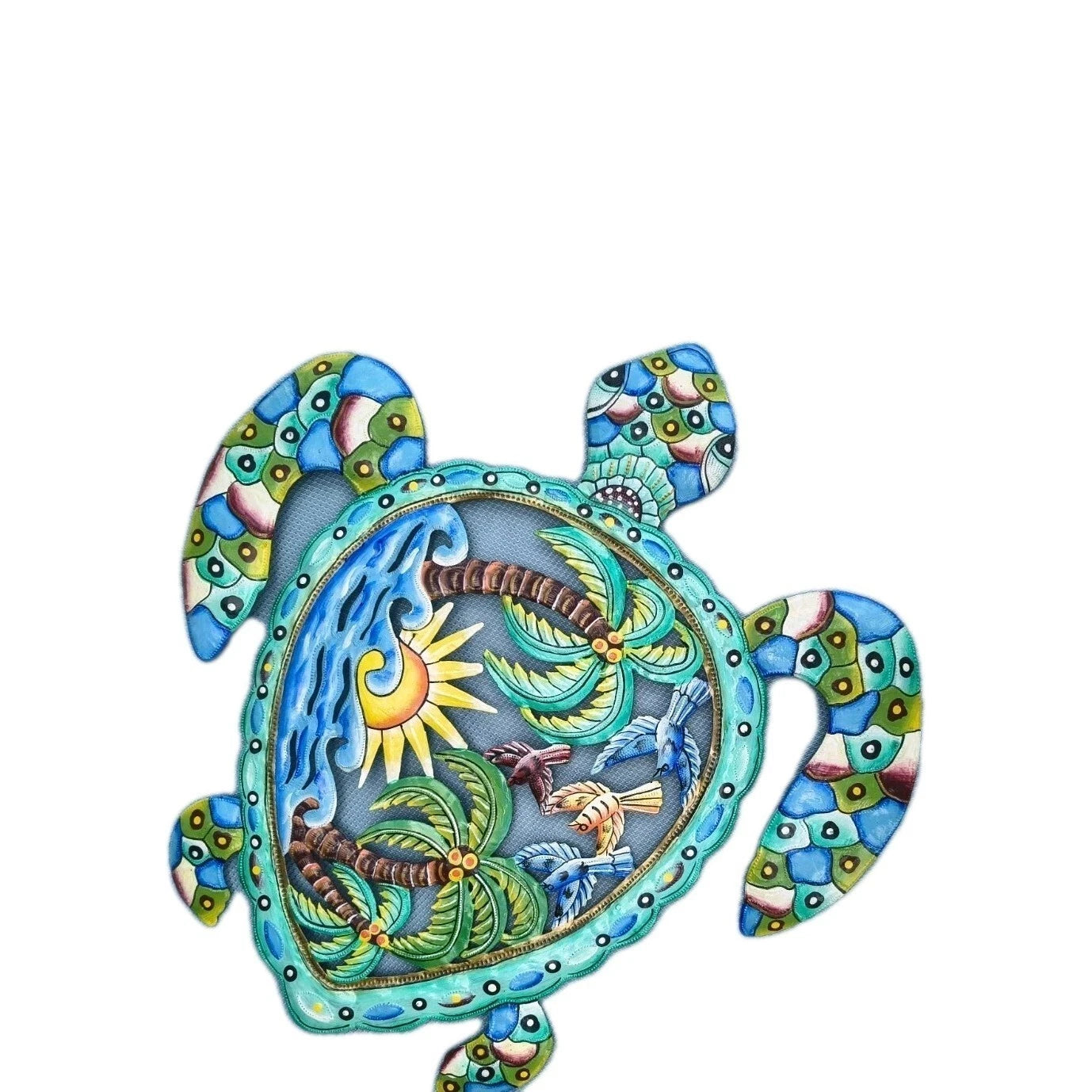 23 inch Turtle Metal Drum Handmade Art. Visit Our Store ufmllc.online