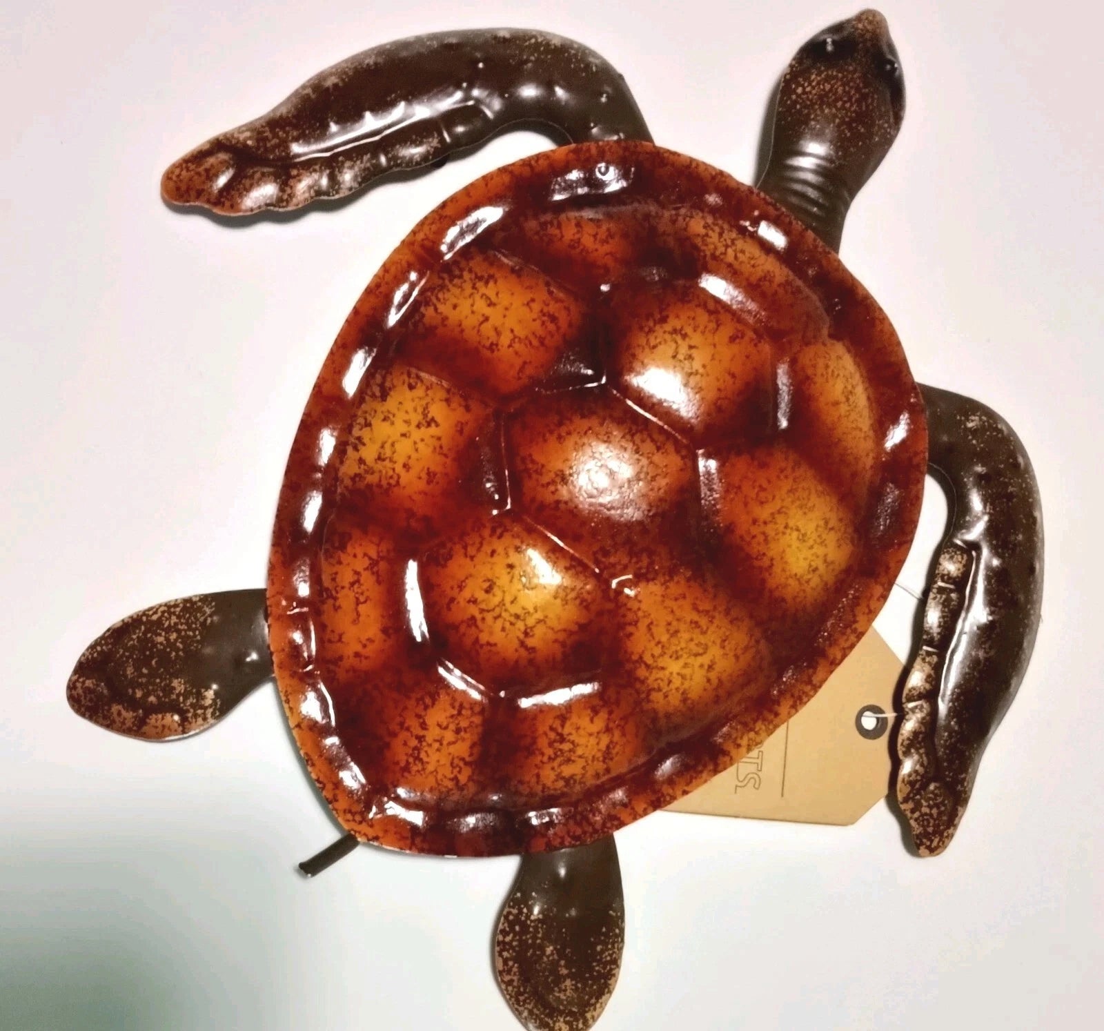 Handcrafted Metal Sea Turtle Wall Art Decor