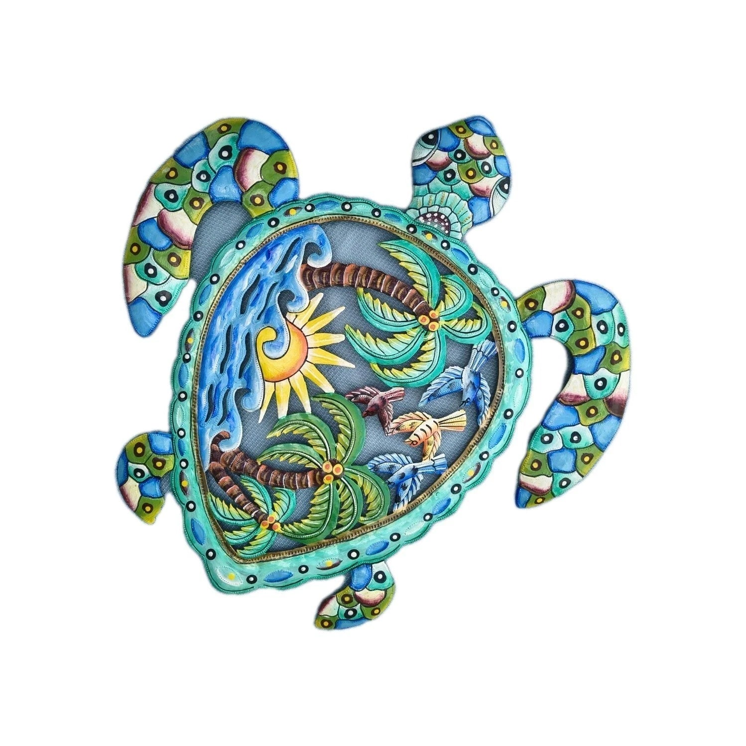 23 inch Turtle Metal Drum Handmade Art. Visit Our Store ufmllc.online