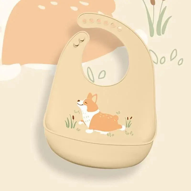 Silicone Bibs For Kids Newborn Baby Feeding Tableware Waterproof  Baby Bibs For Toddler Bib For Kids