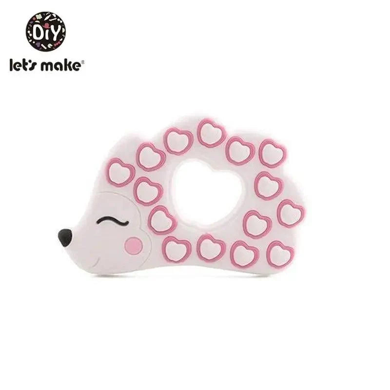 Silicone Teether Rodent Cartoon Animals 1pc Food Grade Silicone Pandents,  Teething Toys For Teeth Tiny Rod Baby Teethers Gift