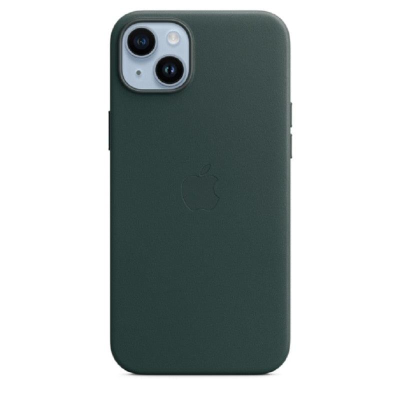 Simple Colorful Leather With Case For iPhone 14 Pro Max 14 Plus Case Wireless Charging Magnetic Cases Leather Case Stylish Unique Cover For iPhone