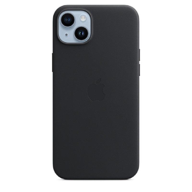Simple Colorful Leather With Case For iPhone 14 Pro Max 14 Plus Case Wireless Charging Magnetic Cases Leather Case Stylish Unique Cover For iPhone