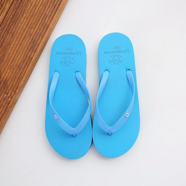 Simple Colors Comfortable Slippers Flip Flop Women Summer Fashion Casual Non-Slip Couple Flip Flops Breathable Beach Flip Flops For Women Summer Beach Slide Sandals