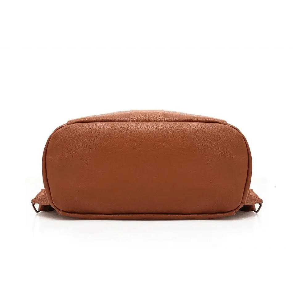 Sizzling Anti-Theft Vintage Style Leather Backpacks for Teenager Girls And Women School Bagpack For Females Travel Bags