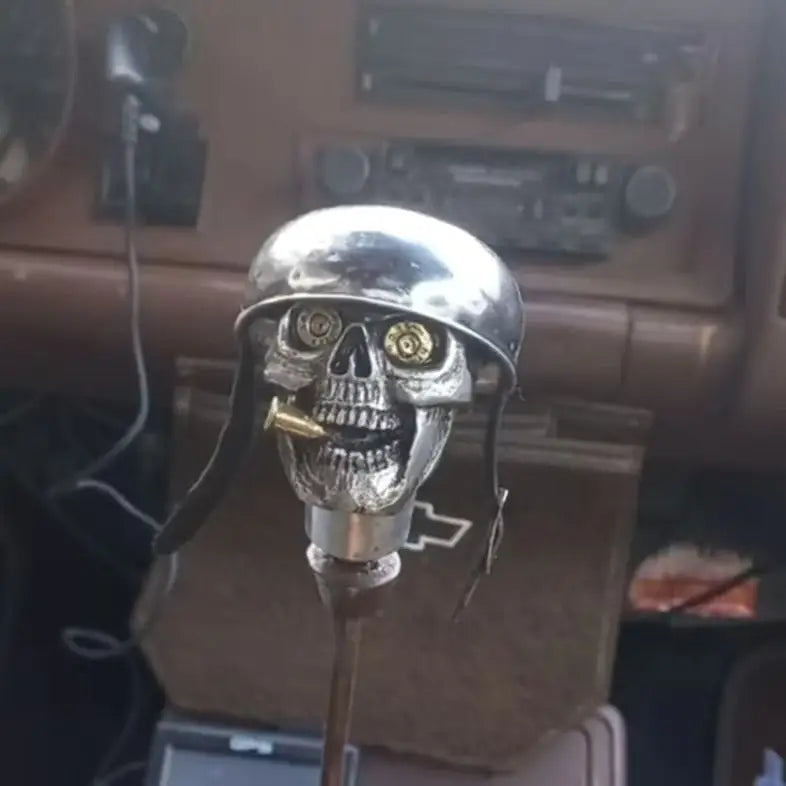 Skull-shaped Resin Car Gear-shift Decoration