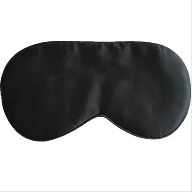 Smooth Pure Silk Sleep Rest Eye Mask Padded Shade Cover Travel Relax Eye Mask Sleeping Mask Comfortable Sleep Eye Cover With Adjustable Strap