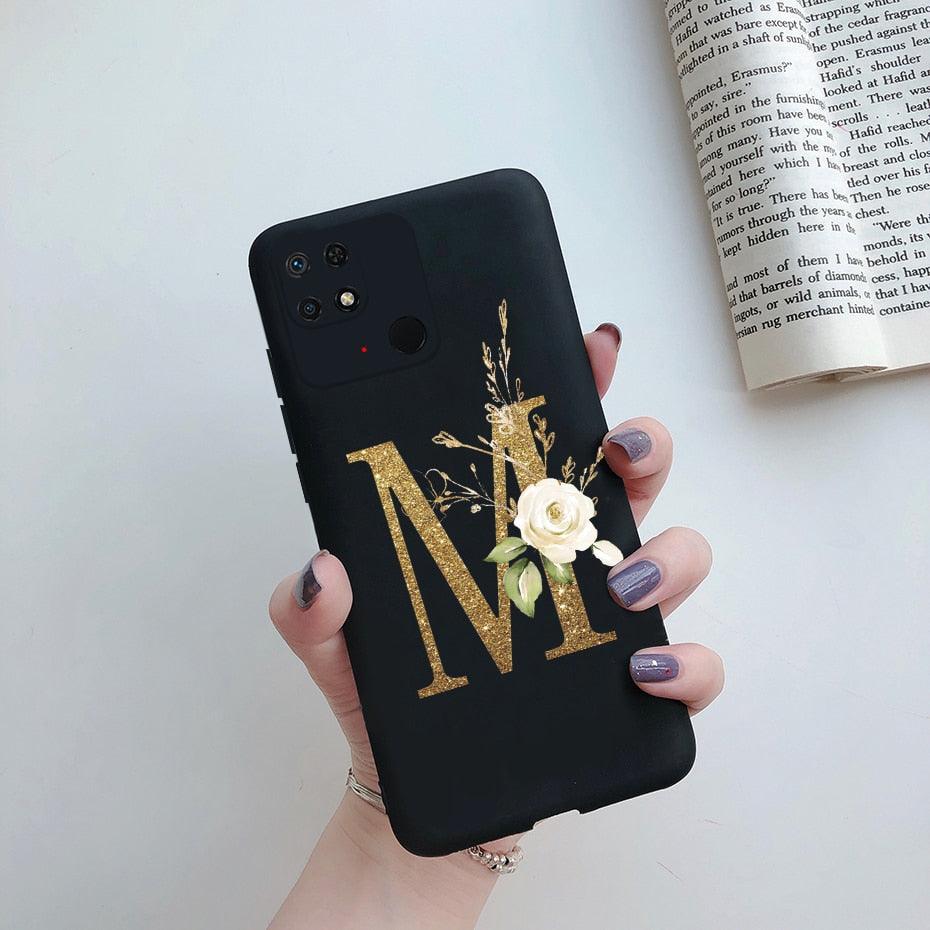 Soft Silicone Bumpers Protective Cover Anti-Scratch Shockproof Phone Case For Redmi 10C Case 6.71" Cute Letters Cover Soft Silicone Phone Case For Xiaomi Redmi 10C 10 C Redmi10C Shockproof Bumper Phone Case