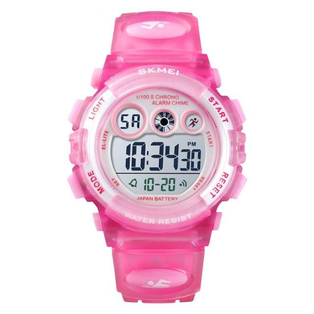 Sport Children Watch Waterproof LED Digital Kids Watches Luxury Electronic Watch Digital Sport Watches Outdoor Waterproof LED 7 Color Lights Electronic Watches For Girls Boys With Alarm Stopwatch Child Wrist Watch