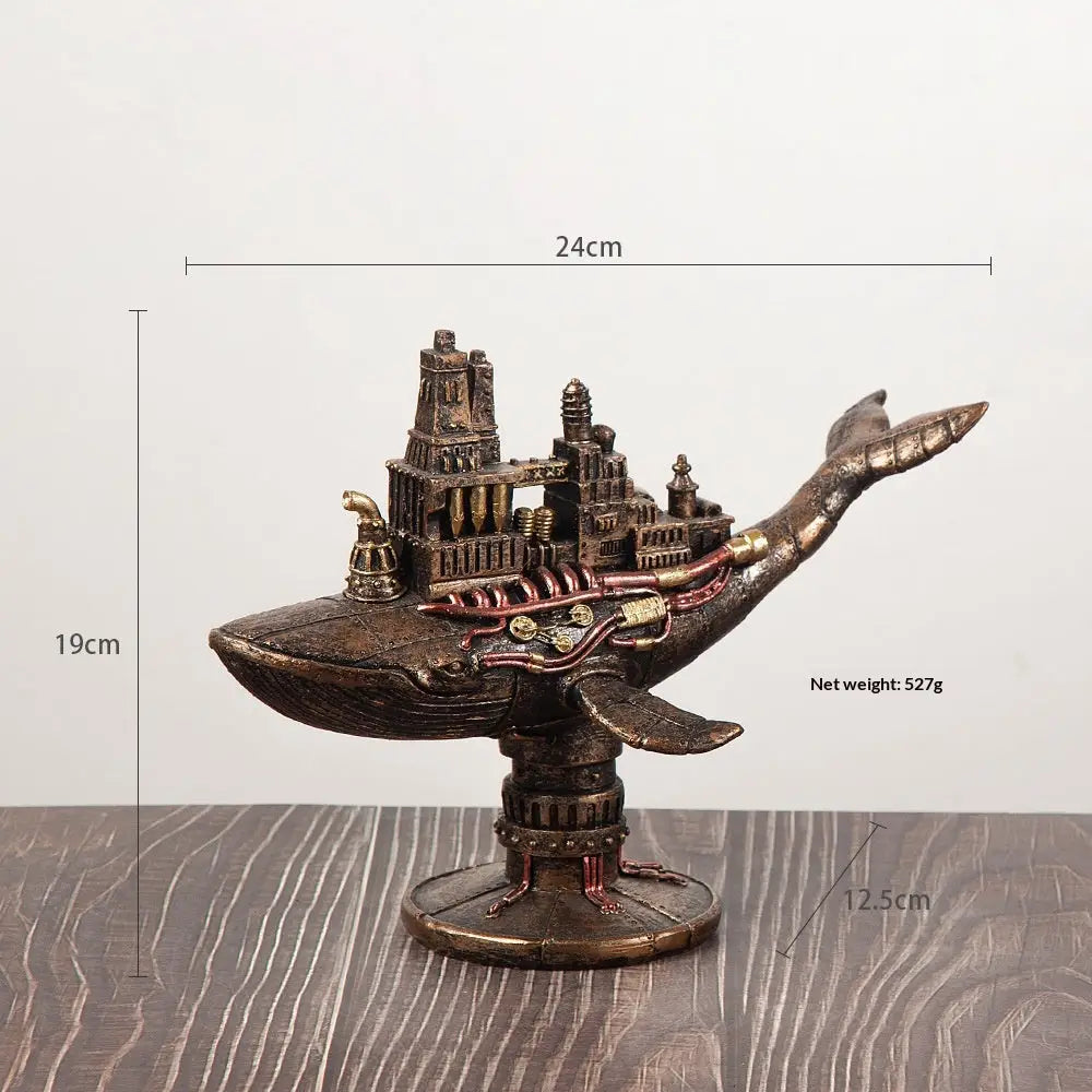 Steampunk-style Mechanical Traveler Octopus Sculpture Decoration