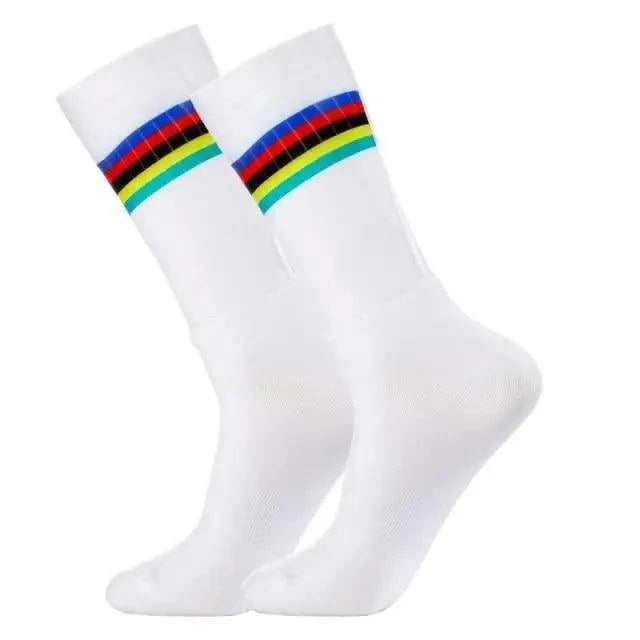 Stylish Summer  Breathable Cycling Socks For Men Anti Slip Seamless Sports Cycling Socks For Men Modern Design Running Sports Socks