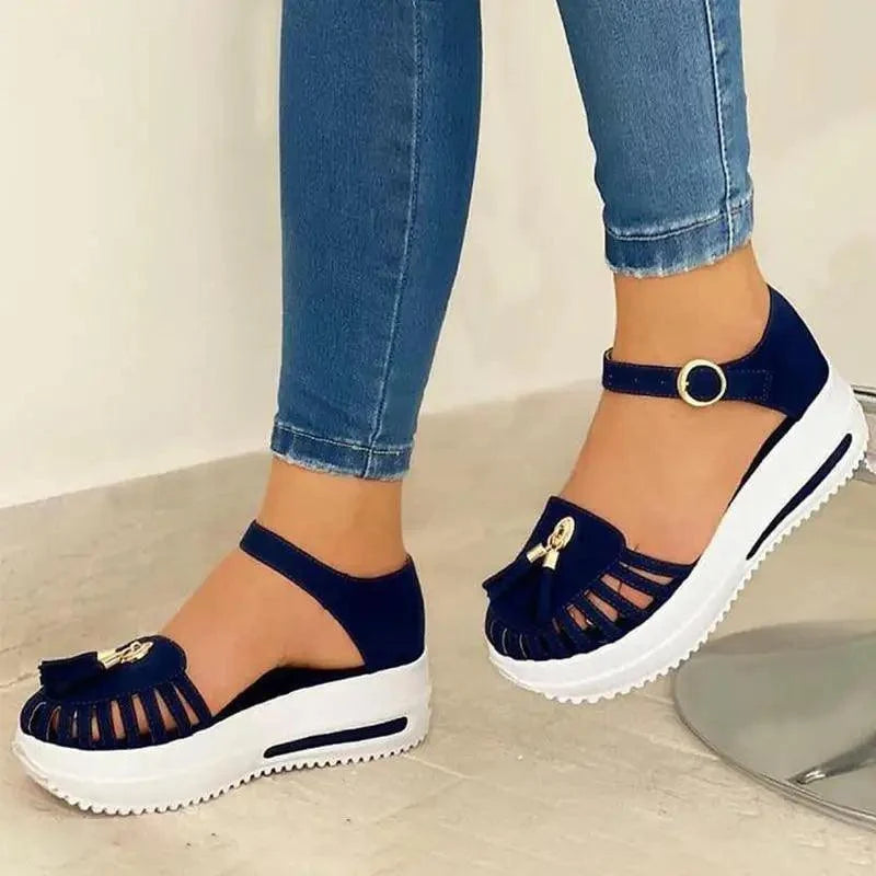Stylish Summer Women Sandals Elegant Buckle Strap Comfortable Design For Womens
