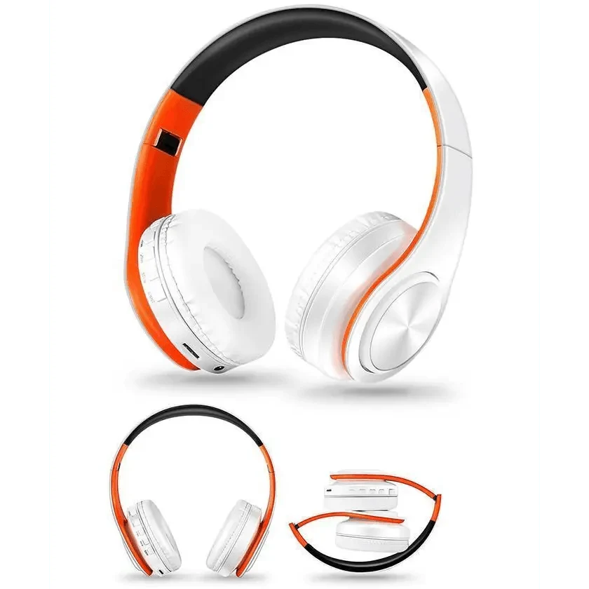 Stylish Wireless Bluetooth Headphone Stereo Headset Music Headset Foldable Wireless and Wired Stereo Headset Micro SD/TF FM For Cell Phone PC