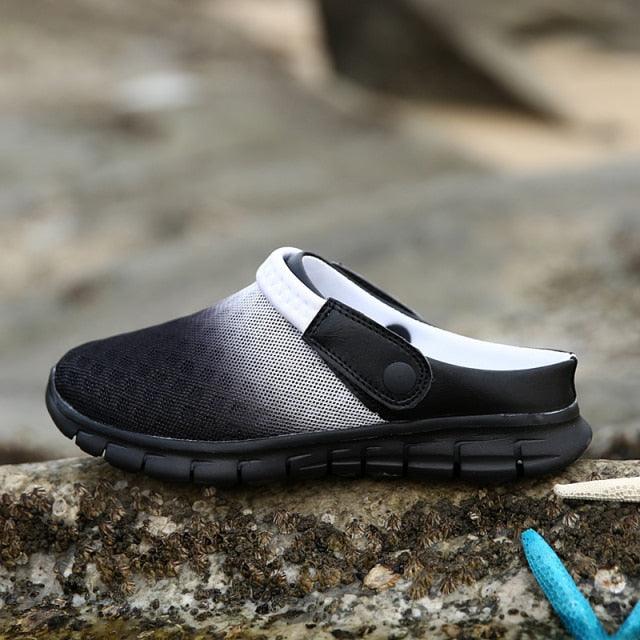 Summer Shoes Men Sandals Colorful Couples Beach Slippers Clogs Mens Breathable Summer Beach Slippers Lightweight Mesh Sandals Outdoor Walking Shoes